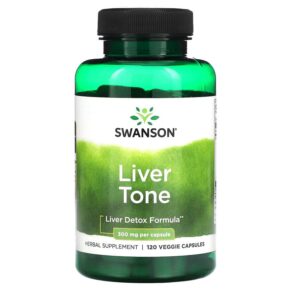 Thực phẩm chức năng Swanson Liver Tone 300 mg 120 Veggie Capsules 087614027616