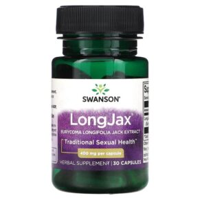 Thực phẩm chức năng Swanson LongJax Eurycoma Longifolia Jack Extract 400 mg 30 Capsules 087614080185