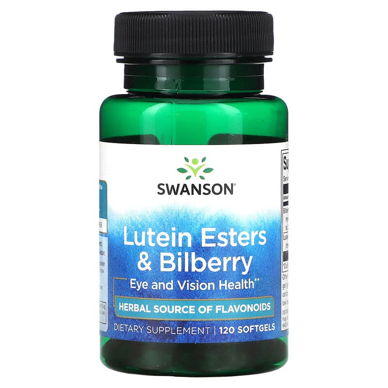 Swanson Lutein Esters & Bilberry 120 Softgels 8 Thực phẩm chức năng Swanson Lutein Esters & Bilberry 120 Softgels 087614019048