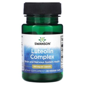 Thực phẩm chức năng Swanson Luteolin Complex 100 mg 30 Veggie Caps 087614028354