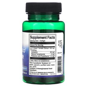 Thực phẩm bổ sung Swanson Lyco-O-Mato Lycopene Double Strength 20 mg 60 Softgels 087614210315
