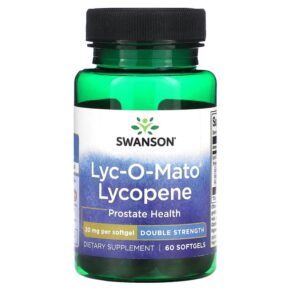 Thực phẩm chức năng Swanson Lyco-O-Mato Lycopene Double Strength 20 mg 60 Softgels 087614210315