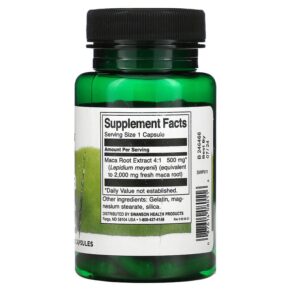 Thực phẩm bổ sung Swanson Maca 500 mg 60 Capsules 087614080116