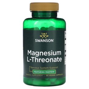 Thực phẩm chức năng Swanson Magnesium L-Threonate 90 Veggie Capsules 087614027005