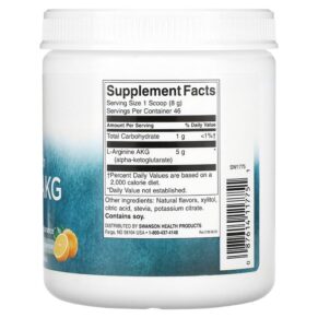 Thực phẩm bổ sung Swanson Maximum Strength L-Arginine AKG Powder Natural Citrus 5 g 12.9 oz (368 g) 087614117751