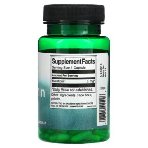 Swanson Melatonin 3 mg 120 Capsules 3 Thực phẩm bổ sung Swanson Melatonin 3 mg 120 Capsules 087614015026