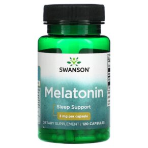 Thực phẩm chức năng Swanson Melatonin 3 mg 120 Capsules 087614015026