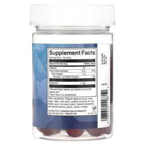 Thực phẩm bổ sung Swanson Melatonin Low Dose Strawberry 60 Gummies 087614118710