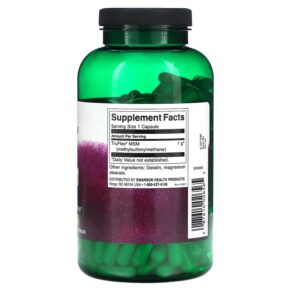 Swanson MSM 1.000 mg 240 Capsules 3 Thực phẩm bổ sung Swanson MSM 1.000 mg 240 Capsules 087614026565