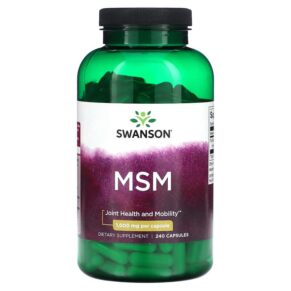 Thực phẩm chức năng Swanson MSM 1.000 mg 240 Capsules 087614026565