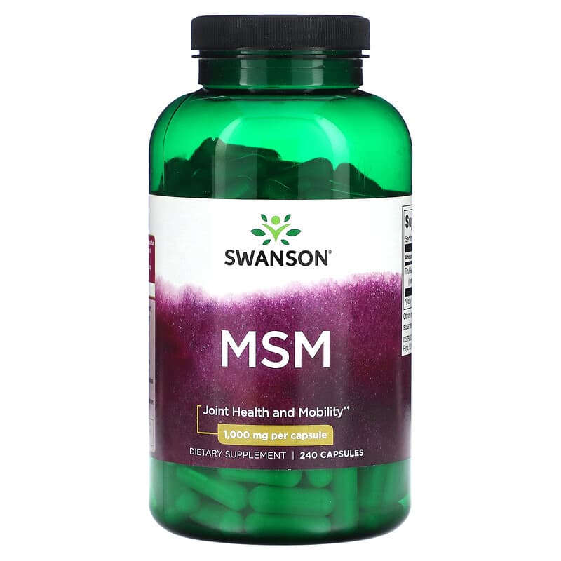 Swanson MSM 1.000 mg 240 Capsules 8 Thực phẩm chức năng Swanson MSM 1.000 mg 240 Capsules 087614026565