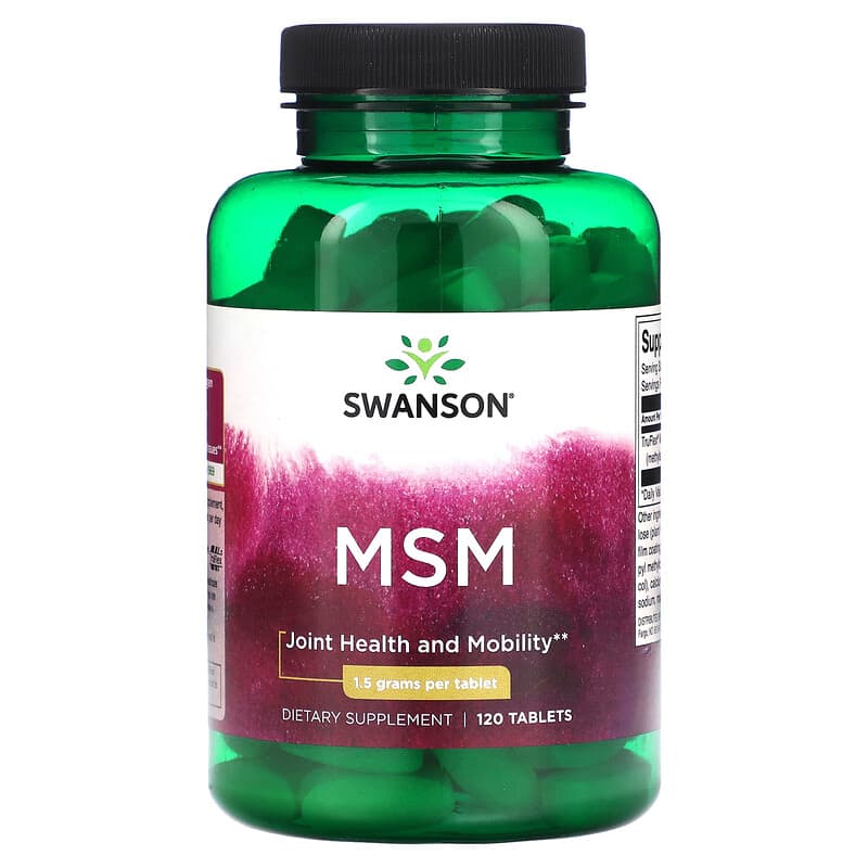 Swanson MSM 1.5 g 120 Tablets 8 Thực phẩm chức năng Swanson MSM 1.5 g 120 Tablets 087614021126
