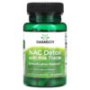 Thực phẩm chức năng Swanson NAC Detox with Milk Thistle with BroccoPhane 60 Capsules 087614118666