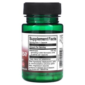 Thực phẩm bổ sung Swanson Nattokinase 100 mg 30 Capsules 087614024196