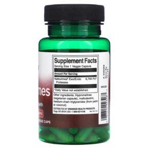 Thực phẩm bổ sung Swanson Nattozimes 195 mg (6.750 FU) 60 Veggie Caps 087614023267