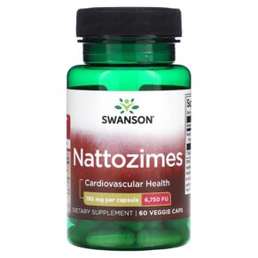 Thực phẩm chức năng Swanson Nattozimes 195 mg (6.750 FU) 60 Veggie Caps 087614023267