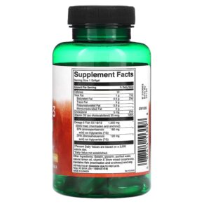 Thực phẩm bổ sung Swanson Omega-3 Fish Oil with Vitamin D Lemon 1.000 mg 60 Softgels 087614113098