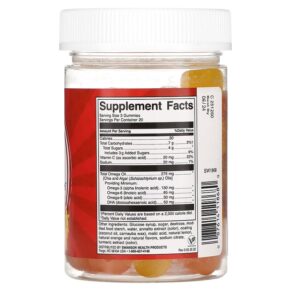 Thực phẩm bổ sung Swanson Omega + DHA Citrus 60 Gummies 087614118680