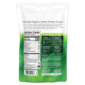 Thực phẩm bổ sung Swanson Organic Hemp Protein Powder Unflavored 15 oz (425 g) 087614241166