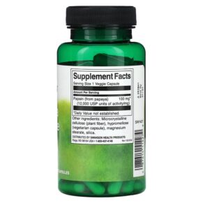 Swanson Papaya Enzyme Papain 100 mg 90 Veggie Capsules 3 Thực phẩm bổ sung Swanson Papaya Enzyme Papain 100 mg 90 Veggie Capsules 087614114279