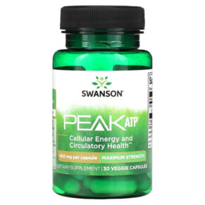 Thực phẩm chức năng Swanson Peak ATP Maximum Strength 400 mg 30 Veggie Capsules 087614029467