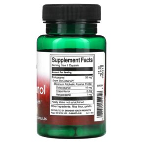 Thực phẩm bổ sung Swanson Policosanol 20 mg 60 Capsules 087614022048