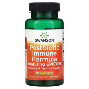 Thực phẩm chức năng Swanson Postbiotic Immune Formula Featuring Epicor 500 mg 60 Capsules 087614118796