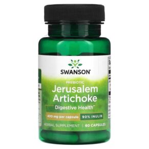 Thực phẩm chức năng Swanson Prebiotic Jerusalem Artichocke 400 mg 60 Capsules 087614112985