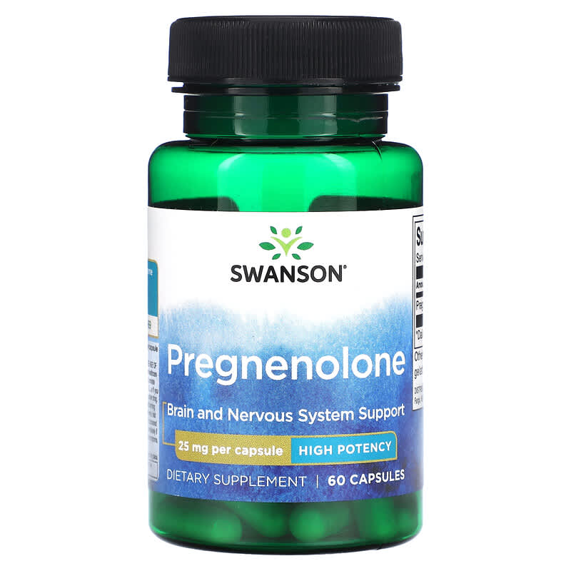 Swanson Pregnenolone 25 mg 60 Capsules 8 Thực phẩm chức năng Swanson Pregnenolone 25 mg 60 Capsules 087614023168