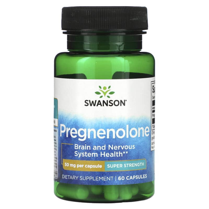 Swanson Pregnenolone Super Strength 50 mg 60 Capsules 8 Thực phẩm chức năng Swanson Pregnenolone Super Strength 50 mg 60 Capsules 087614024387