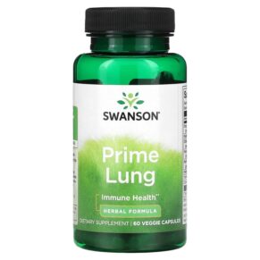 Thực phẩm chức năng Swanson Prime Lung 60 Veggie Capsules 087614117713