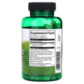 Thực phẩm bổ sung Swanson Probiotic 1 Billion CFU 120 Capsules 087614190402