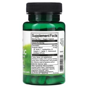 Thực phẩm bổ sung Swanson Probiotic With Digestive Enzymes 5 Billion CFU 60 Veggie Caps 087614190372
