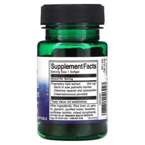 Thực phẩm bổ sung Swanson Prostate Complex 200 mg 60 Softgels 087614026947