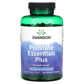Thực phẩm chức năng Swanson Prostate Essential Plus 180 Veggie Capsules 087614070919