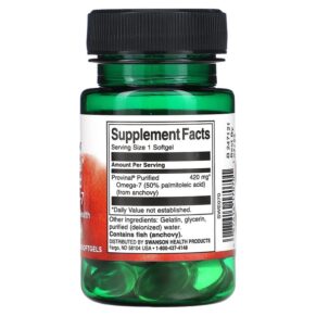 Swanson Provinal Purified Omega-7 420 mg 30 Softgels 3 Thực phẩm bổ sung Swanson Provinal Purified Omega-7 420 mg 30 Softgels 087614170701