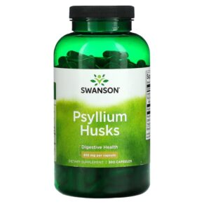Thực phẩm chức năng Swanson Psyllium Husks 610 mg 300 Capsules 087614110776