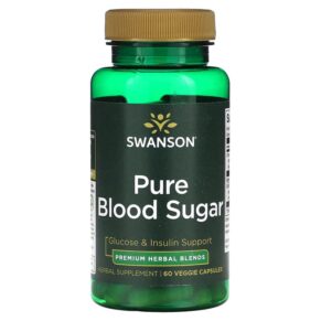 Thực phẩm chức năng Swanson Pure Blood Sugar 60 Veggie Capsules 087614210643