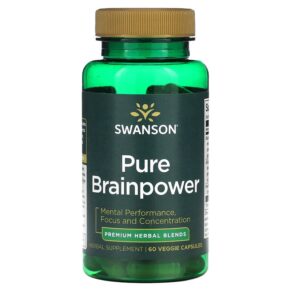 Thực phẩm chức năng Swanson Pure Brainpower 60 Veggie Capsules 087614210513
