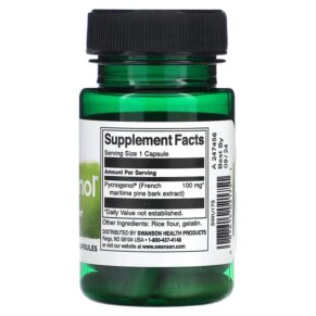 Thực phẩm bổ sung Swanson Pycnogenol 100 mg 30 Capsules 087614021751