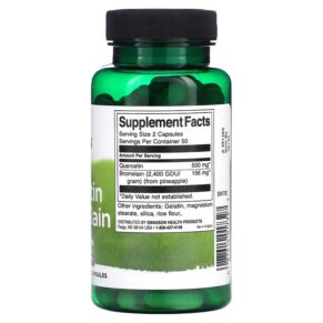 Thực phẩm bổ sung Swanson Quercetin & Bromelain 100 Capsules 087614017327