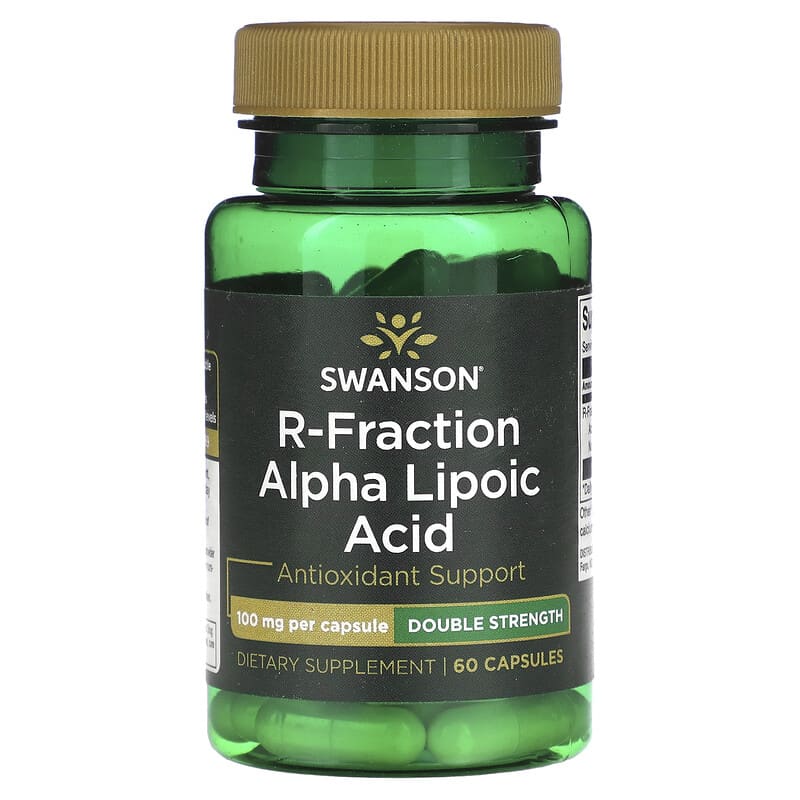 Swanson R-Fraction Alpha Lipoic Acid Double Strength 100 mg 60 Capsules 8 Thực phẩm chức năng Swanson R-Fraction Alpha Lipoic Acid Double Strength 100 mg 60 Capsules 087614022505