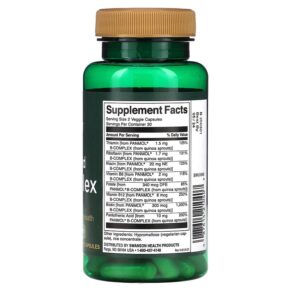 Thực phẩm bổ sung Swanson Real Food B-Complex 60 Veggie Capsules 087614210407