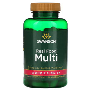 Thực phẩm chức năng Swanson Real Food Multi Women's Daily 90 Veggie Capsules 087614210377