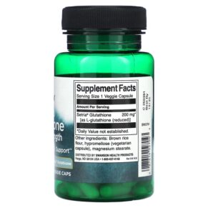 Swanson Reduced Glutathione Double Strength 60 Veggie Caps 3 Thực phẩm bổ sung Swanson Reduced Glutathione Double Strength 60 Veggie Caps 087614027043