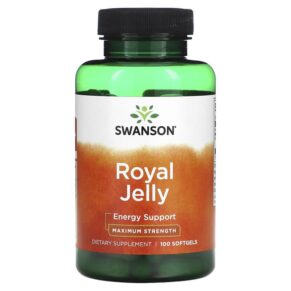 Thực phẩm chức năng Swanson Royal Jelly Maximum Strength 100 Softgels 087614116013
