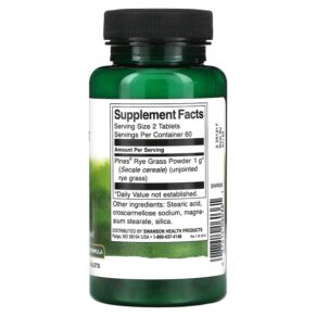 Thực phẩm bổ sung Swanson Rye Grass 500 mg 120 Tablets 087614060361