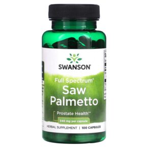Thực phẩm chức năng Swanson Saw Palmetto 540 mg 100 Capsules 087614019093