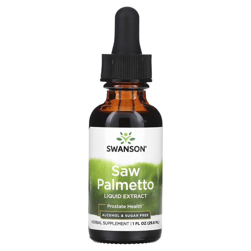 Swanson Saw Palmetto Liquid Extract Alcohol & Sugar Free 1 fl oz (29.6 ml) 8 Thực phẩm chức năng Swanson Saw Palmetto Liquid Extract Alcohol & Sugar Free 1 fl oz (29.6 ml) 087614112183