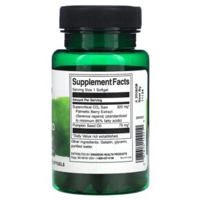 Thực phẩm bổ sung Swanson Saw Palmetto Maximum Strength 60 Softgels 087614142210